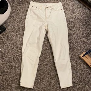 TOPSHOP Petite Mon White Jean